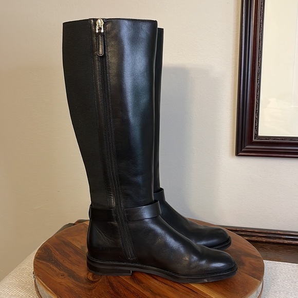 Cole Haan Women's W18869 Camry Riding Boot Black Leather size 5 - Picture 7 of 13